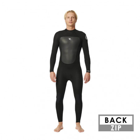 COMBINAISON RIP CURL OMEGA GB 3/2 BACKZIP NOIR