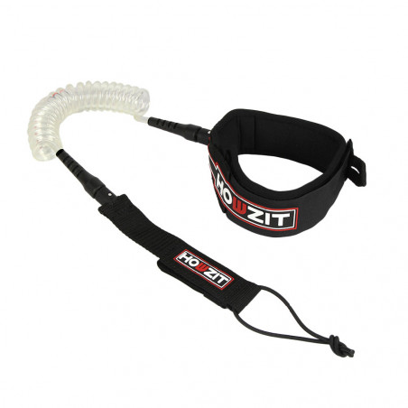 LEASH DE WING/SURF/SUPFOIL HOWZIT COIL TRANSPARENT GENOU