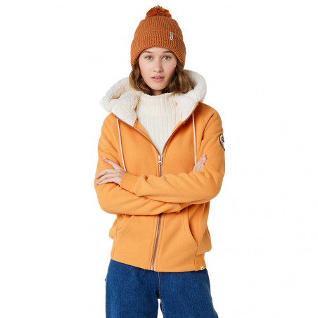 VESTE POLAIRE FEMME RIP CURL VELOUCHI SHERPA ORANGE