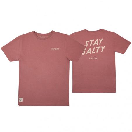 T-SHIRT MANERA STAY SALTY ROUGE