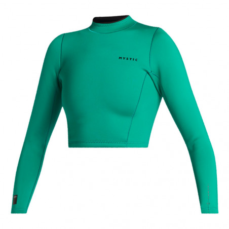 CROP TOP NEOPRENE MANCHES LONGUES MYSTIC LUNAR 2MM WOMAN GREEN