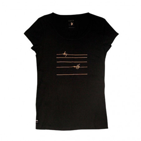 T-shirt Manera Femme Lines Black