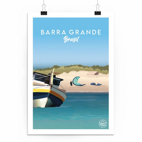 Poster Barra Grande Brésil by Sketch my Kite