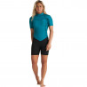 SHORTY BILLABONG FEMME SYNERGY BACKZIP NOIR BLEU 2020