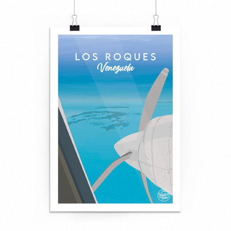 Poster Los Roques 2 Venezuela by Sketch my Kite