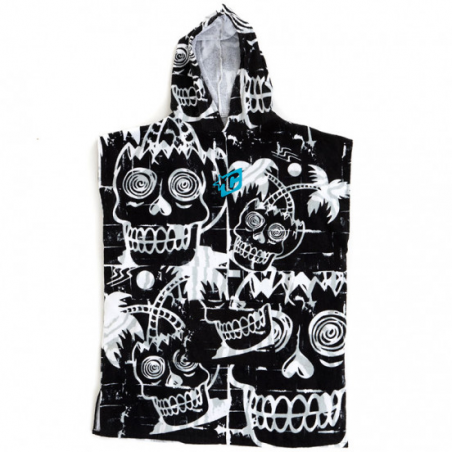 PONCHO ENFANT CREATURES GROM BLACK WHITE