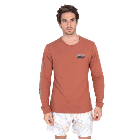 T-SHIRT HURLEY EVD RANGE MARRON