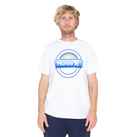 T-SHIRT HURLEY EVD LABEL BLANC