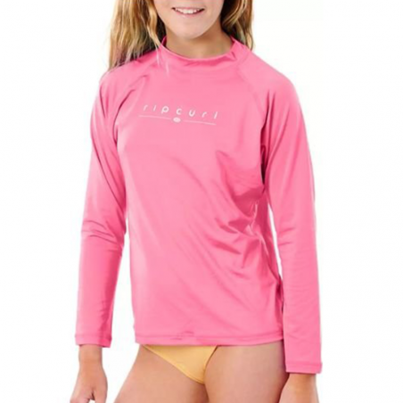 WETSHIRT FILLE RIP CURL GOLDEN RAYS Manches Longues ROSE