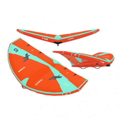 AILE DE WINGSURF F-ONE STRIKE V4 2024 FLAME/MINT