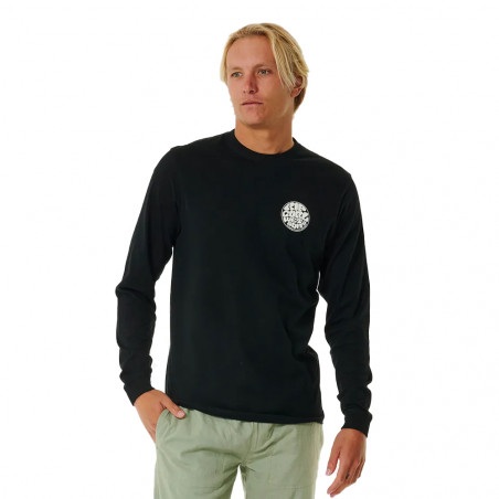 T-SHIRT MANCHES LONGUES RIP CURL ICON NOIR