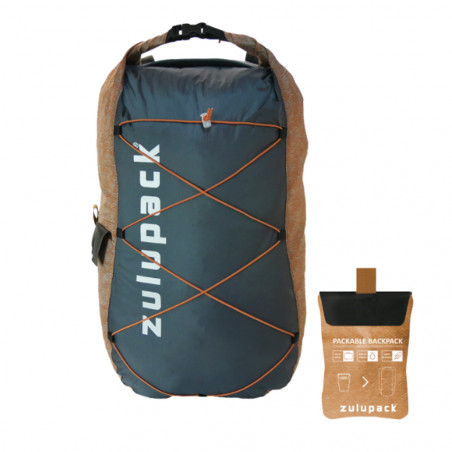 SAC ETANCHE ZULUPACK QUOKKA 12L GRIS/CAMEL