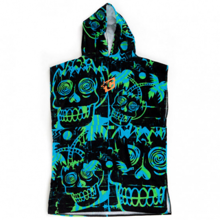 PONCHO CREATURES ENFANT CYAN GREEN TU