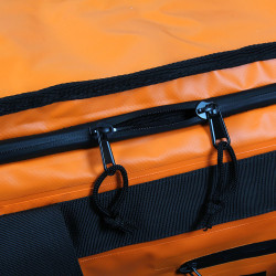 Sac de voyage étanche DUFFEL BAG 60L - HOWZIT ORANGE-BLACK