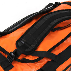 Sac de voyage étanche DUFFEL BAG 60L - HOWZIT ORANGE-BLACK