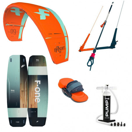 PACK KITESURF F-ONE BANDIT XVI + LINX BAR + TRAX + PLATINIUM