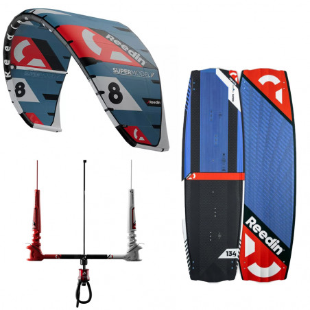 PACK DE KITESURF REEDIN SUPER MODEL HTF 2023 + PLANCHE REEDIN SUPER E + BARRE DREAMSTICK X V2