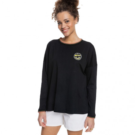 T-SHIRT MANCHES LONGUES ON THE BOAT NOIR ROXY