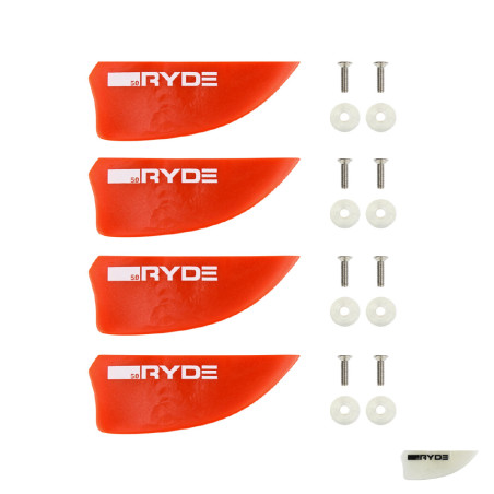 LOT DE 4 AILERONS DE TWINTIP UNIVERSEL RYDE 5CM