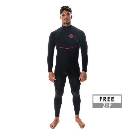 Combinaison rip curl fbomb fusion gb 4-3 zip free noir