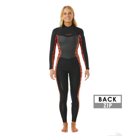 Combinaison femme rip curl dawn patrol sub 4-3 bz rust