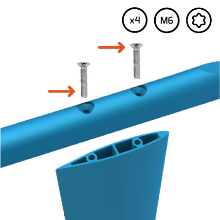 VISSERIE MARINE POUR FUSELAGE - MÂT F-ONE FOIL