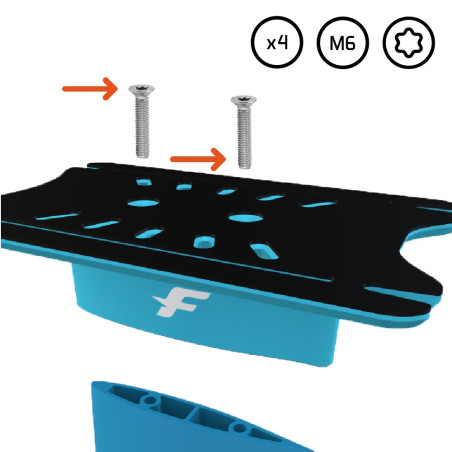 VISSERIE MARINE TORX POUR PLATINE - MÂT F-ONE FOIL