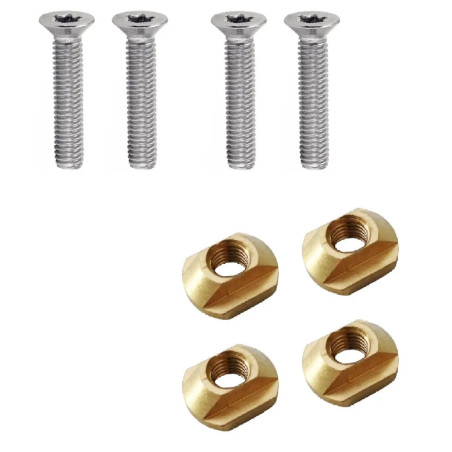 LOT DE 4 TRACK NUTS POUR FOIL AVEC VISSERIE - M8