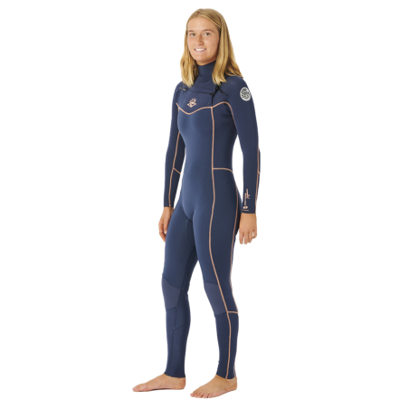 Combinaison femme ripcurl dawn patrol performance 5-3 frontzip 2023 navy