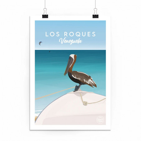 Poster Los Roques 1 Venezuela by Sketch my Kite