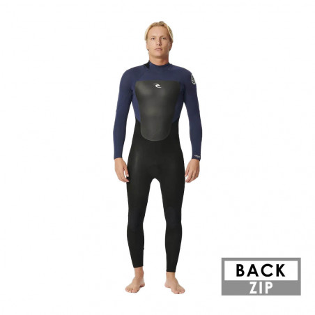 COMBINAISON RIPCURL OMEGA 3/2 BACKZIP SLATE