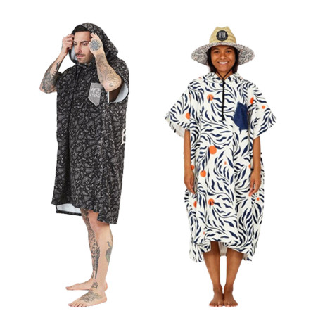 PACK NOËL PONCHO HOMME AFTER ESSENTIALS SUICIDAL + FEMME FEATHER LEAVES