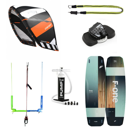 PACK KITESURF RRD RELIGION + PLANCHE F-ONE TRAX