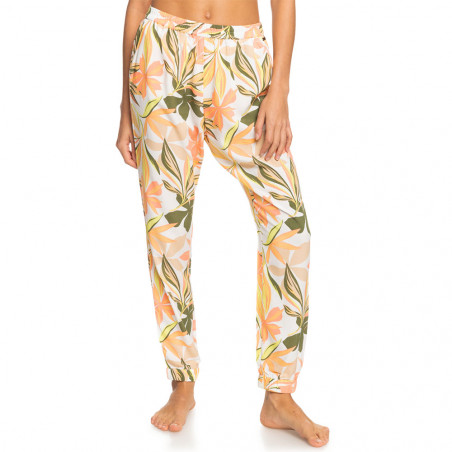 PANTALON FEMME ROXY PT EASY PEASY BLANC TROPICAL