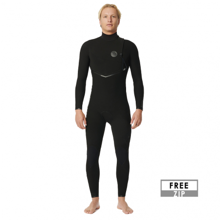 COMBINAISON RIP CURL FLASHBOMB 4/3 FREEZIP NOIR