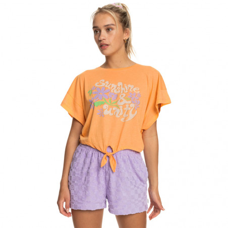 T-SHIRT FEMME ROXY WE GO TO SEA ORANGE