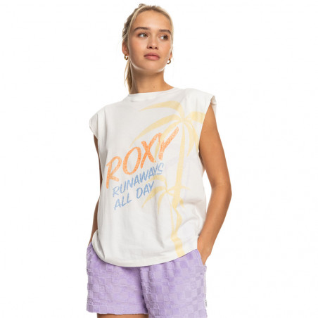 T-SHIRT FEMME ROXY SMELLOF SEA BLANC