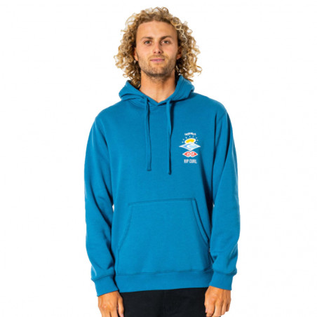 Sweat à capuche RIP CURL Icon Bleu