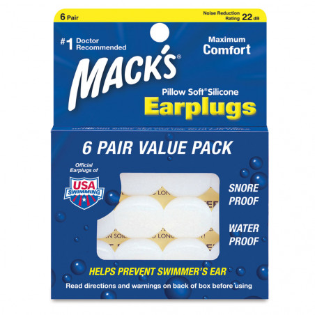 BOUCHON D OREILLE MACKS PILLOW SOFT SILICONE EAR PLUGS