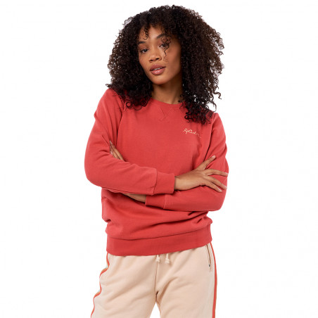 SWEAT FEMME RIPCURL RE ENTRY CREW ROUGE