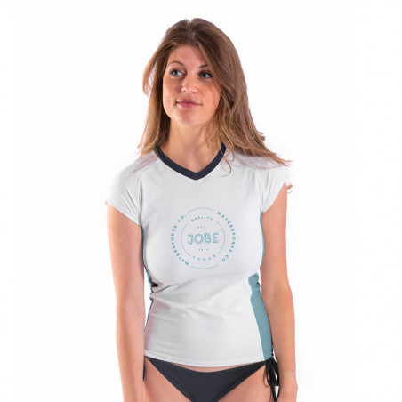 LYCRA JOBE V-NECK FEMME BLANC