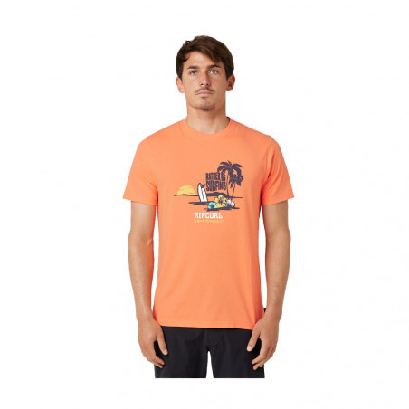 T-SHIRT RIPCURL FRAMED PÊCHE