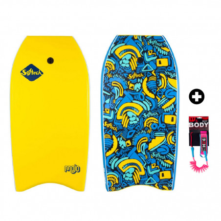 Bodyboard Softech Mojo Yellow Retro