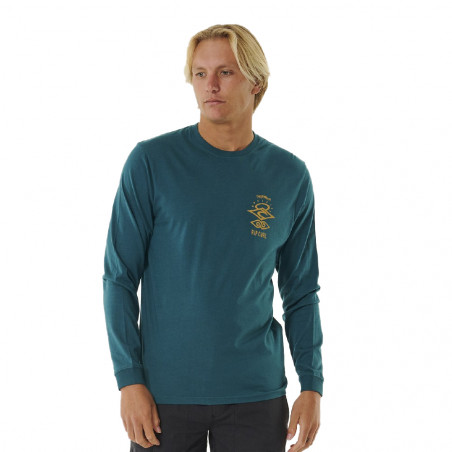 T-SHIRT MANCHES LONGUES RIP CURL SEARCH ICON VERT