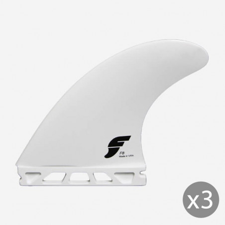 AILERONS SURF FUTURES FINS F8 THERMOTECH BLANC Thruster