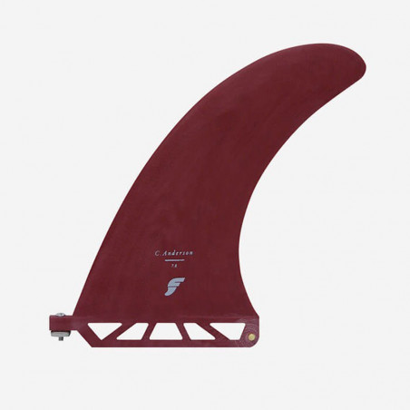 DERIVE LONGBOARD FUTURES FINS ANDO FIBERGLASS BURGUNDY