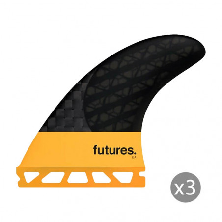 AILERONS SURF FUTURES FINS EA BLACKSTIX 3.0 Thruster