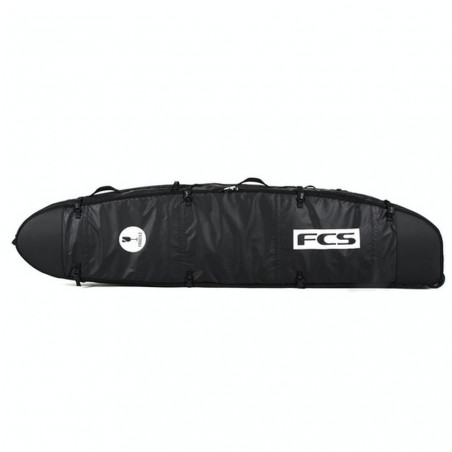 HOUSSE DE SURF FCS TRAVEL 2 WHEELIE LONGBOARD NOIR/GRIS