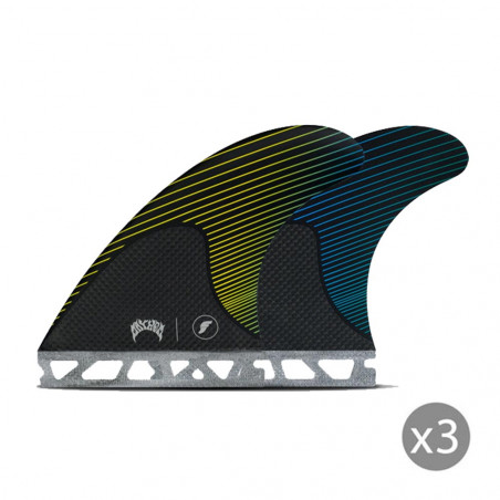 AILERONS SURF FUTURES FINS MAYHEM HONEYCOMB MEDIUM SET DE 3 M (65-80kg)