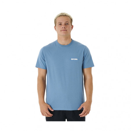 T-SHIRT RIPCURL SURF REVIVAL SUNSET BLEU